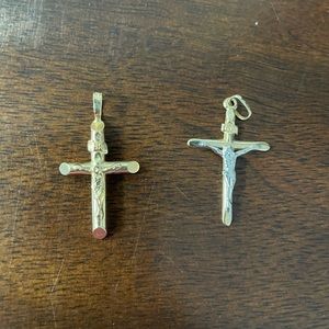Gold cross pendants